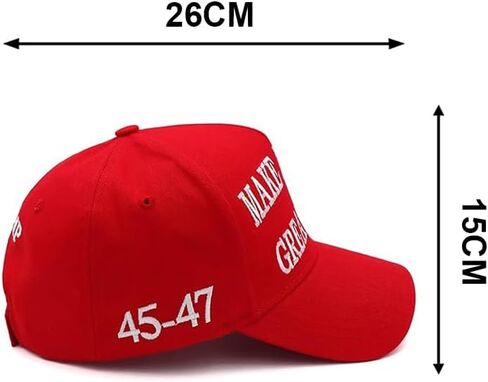 Trump 2024 Hat with Hair and Funny Trump Unisex Socks Combo, Wig Cap Embroidery Adjustable, Perfect Trump Merchandise Gift-Great for Election Day and Independence Day Red in Saudi Arabia