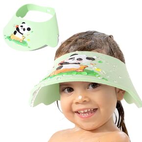 LADES Baby Shower Caps Shield - Adjustable Kids Bath Visor Hat Shampoo Washing Hair Protection Soft Cartoon for Toddler