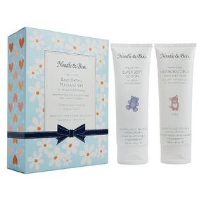 Noodle & Boo Baby Bath & Massage Gift Set – With Newborn Hair & Body Wash & Super Soft Lotion, Pediatrician-Tested, Dermatologist-Tested for Delicate Sensitive Baby Skin