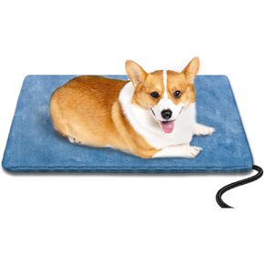 Pet Heating Pad for Cats and Dogs Outdoor,Indoor Warming Cat Heating Pad, Waterproof Dog Heating Pad Outdoor with Chew Resistant Cord, Pet Heater Warmer Blanket for Puppy & Kitten18*18 in