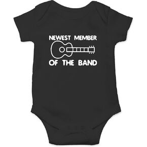 AW Fashions Newest Member Of The Band Baby Bodysuit Funny Family Newborn Outfit for Boys or Girls Clothing