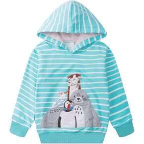 Popshion Toddler Girls Hoodies Kids Pullover Sweatshirt Butterfly Sweater Casual Hoodies Sweatshirts Long Sleeve Shirts Tops