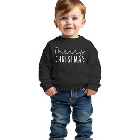 CM C&M WODRO Toddler Baby Merry Christmas Sweatshirt Kid Boy Girl Crewneck Long Sleeve Shirt Funny Xmas Pullover