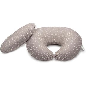 Dr. Mama's Organics Nursing Pillow with Back Support - #1 Chiropractor Recommended Breastfeeding Pillow - Helps Relieve Back Pain and Arm Fatigue - for Breast and Bottle Feeding -Removable Cover