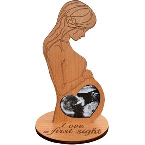 Heart's Sign Baby Ultrasound Photo Frame - Sonogram Frame Gift for Pregnant Women | Pregnant Wife Gifts From Husband | Expecting Mom Gift for Pregnant Friend
