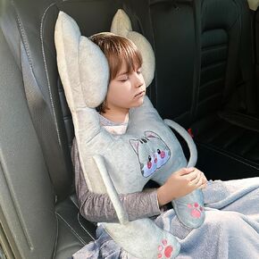 وسادة سفر للسيارة للأطفال من مهيدفي، وسادة ناعمة مع دعم للرأس والجسم، مسند رأس بحزام مقعد السيارة للأطفال، دعم للرقبة والكتف، يمكن غسلها في الغسالة in Kuwait