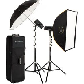 Flashpoint XPLOR 600 SE R2 Manual HSS Battery-Powered All-in-One Outdoor Flash - 2-Light Kit