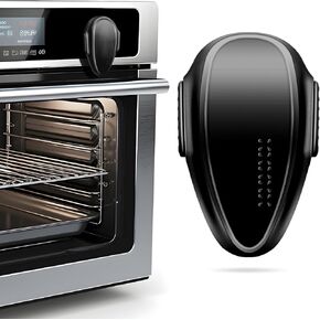 Oven Lock Child Safety (1 PACK), Cabinet Locks Baby Proofing, Baby and Child Proof Locks for Drawer Stove Oven Door, Upgrade Heat-Resistant Material, Easy to Install, No Toolf Need - Black