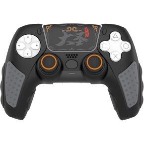 IINE Cover Case for PS5 Controller, Anti-Slip Soft Protective Cover Compatible with Playstation 5 Controller, PS5 Controller Silicone Case Cover with Touch Pad Sticker/Joystick Caps