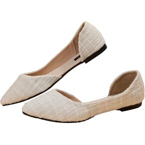 Floerns Women's Elegant Flat Shoes Pointed Toe Slip On Work Dressy Ballet Flats