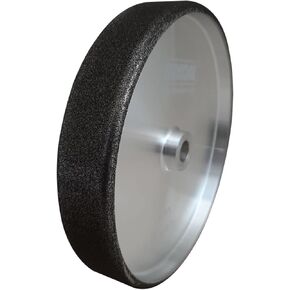 Rikon PRO Series 82-5080R CBN Grinding Wheel 80 Grit 8 inch Wheel 1-1/2 inch wide with Radius to Sharpen High Speed Steel Cutting Tools for your Woodworking Lathe