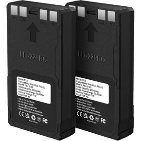 2 Pack 6500mAh Battery Pack Compatible with Trail Camera, Rechargeable LIT-22 Hunting Trail Camera Replacement Battery for SPYPOINT Flex-M, Flex G-36, Flex-Plus, Flex-S