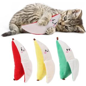 KOOLTAIL Cat Catnip Toys for Thanksgiving, 3 Pack Durable Soft Kicker Toy Filled with Natural Catnip, Interactive Bite Resistant Chew Teeth Cleaning Gift for Indoor Cats Kitten