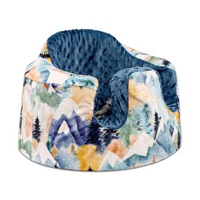 Baby Seat Cover Compatible with Bumbo Seat, Soft Comfortable Seat Cover for Baby Girl Boy, Breathable Removable Cover for Baby Seat, Machine Washable, Fall Mountain