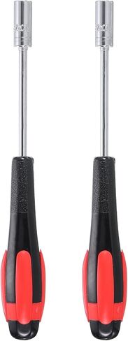 HARFINGTON 2pcs Metric Nut Driver 4.5mm Dia 75mm Shank Non-Magnetic 6 Point Hex Socket Screwdriver with Non-Slip Handle for Tightening and Loosening Fasteners in Kuwait