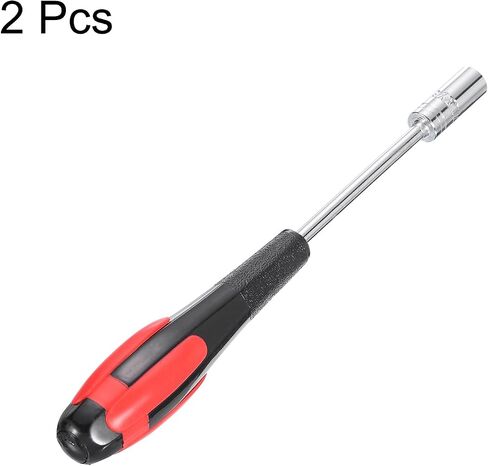 HARFINGTON 2pcs Metric Nut Driver 4.5mm Dia 75mm Shank Non-Magnetic 6 Point Hex Socket Screwdriver with Non-Slip Handle for Tightening and Loosening Fasteners in Kuwait