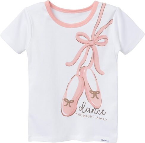 Gerber Baby Girls' Toddler Snug Fit 4-Piece Pajama Short Set in Kuwait