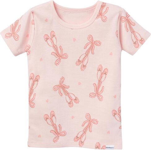 Gerber Baby Girls' Toddler Snug Fit 4-Piece Pajama Short Set in Kuwait