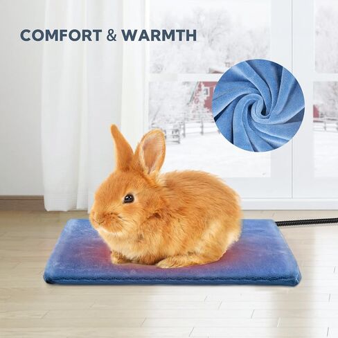 Pet Heating Pad for Cats and Dogs Outdoor,Indoor Warming Cat Heating Pad, Waterproof Dog Heating Pad Outdoor with Chew Resistant Cord, Pet Heater Warmer Blanket for Puppy & Kitten18*18 in in Saudi Arabia
