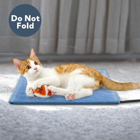 Pet Heating Pad for Cats and Dogs Outdoor,Indoor Warming Cat Heating Pad, Waterproof Dog Heating Pad Outdoor with Chew Resistant Cord, Pet Heater Warmer Blanket for Puppy & Kitten18*18 in in Saudi Arabia
