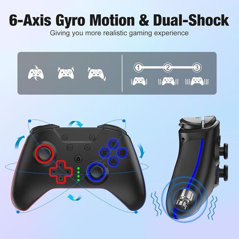وحدة تحكم Xbox One من SANGDER، وحدة تحكم Xbox LED لاسلكية بإضاءة LED لأجهزة Xbox One X/S Xbox One Series X/S، وحدة تحكم Xbox One اللاسلكية مع محول لاسلكي 2.4 جيجا هرتز، مع مقبس صوت 3.5 ملم، أسود in Kuwait