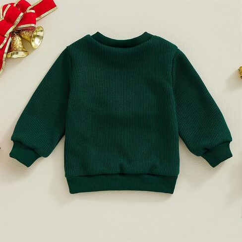 FIOMVA Valentines Day Baby Girl Outfit Toddler Embroidery Heart Sweatshirt Infant Long Sleeve Sweater Fall Winter Clothes in Saudi Arabia