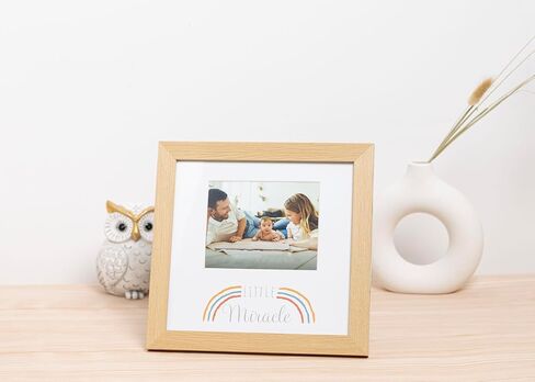 Kate & Milo You Are So Loved Shadowbox Frame, Newborn Keepsake Box, Baby Memento Frame, Baby Girl or Baby Boy Nursery Décor, Handprint and Footprint Ink Pad Included, Linen Mat, White in Saudi Arabia