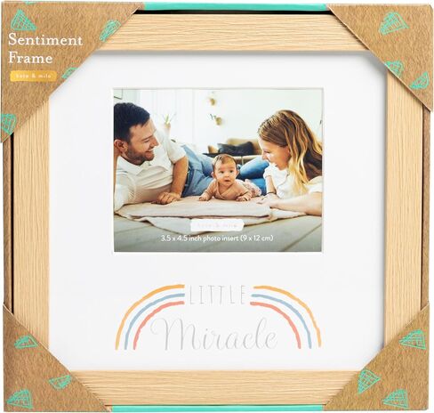 Kate & Milo You Are So Loved Shadowbox Frame, Newborn Keepsake Box, Baby Memento Frame, Baby Girl or Baby Boy Nursery Décor, Handprint and Footprint Ink Pad Included, Linen Mat, White in Saudi Arabia