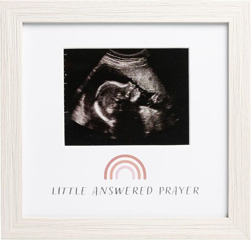 Kate & Milo You Are So Loved Shadowbox Frame, Newborn Keepsake Box, Baby Memento Frame, Baby Girl or Baby Boy Nursery Décor, Handprint and Footprint Ink Pad Included, Linen Mat, White in Saudi Arabia