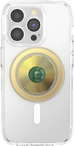 PopSockets Round Phone Grip Compatible with MagSafe, Adapter Ring Included, Phone Holder, Wireless Charging Compatible - Olive Wood in Saudi Arabia