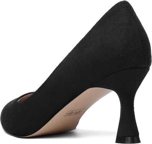 MOVINSTEPS Womens Pointed Toe Evening Sexy Suede Slip On Stiletto Mid Heel Pumps Shoes 2.5 Inch in Kuwait