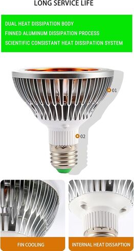 LED UVB Light for Reptiles, 12W UVB 10.0 LED UVB Bulb for Reptile, High Output Full Spectrum Sunlamp UVA UVB Reptile Light for Bearded Dragon, Gecko, Lizard, Snake, Turtle in Saudi Arabia