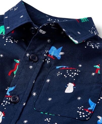The Children's Place Baby Boys' and Toddler Long Sleeve Button Down Shirt in Saudi Arabia