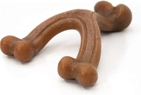 لعبة مضغ قوية للكلاب من Nylabone Gourmet Style كلاسيكية وعظم الفخذ، عبوتان، ألعاب مضغ للكلاب، نكهة الشيدر المسنة ونكهة الضلع الخلفي للأطفال، كبيرة/عملاقة (عدد 2) in Saudi Arabia