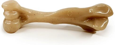 لعبة مضغ قوية للكلاب من Nylabone Gourmet Style كلاسيكية وعظم الفخذ، عبوتان، ألعاب مضغ للكلاب، نكهة الشيدر المسنة ونكهة الضلع الخلفي للأطفال، كبيرة/عملاقة (عدد 2) in Saudi Arabia