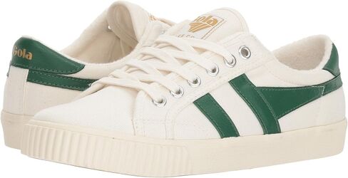 Gola Women's Tennis-Mark Cox Sneaker, Off-White/Dark Green, 6.5 in Saudi Arabia