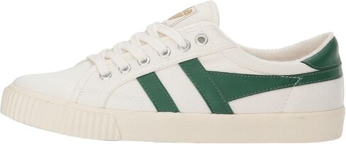 Gola Women's Tennis-Mark Cox Sneaker, Off-White/Dark Green, 6.5 in Saudi Arabia