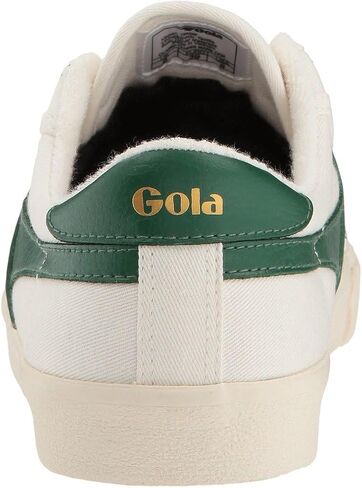 Gola Women's Tennis-Mark Cox Sneaker, Off-White/Dark Green, 6.5 in Saudi Arabia