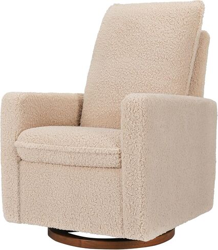 Babyletto Cali Pillowback Swivel Glide في Boucle، Greenguard Gold وCertiPUR-US in Saudi Arabia