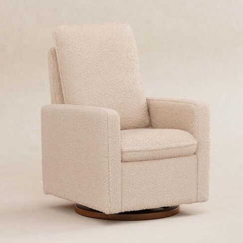 Babyletto Cali Pillowback Swivel Glide في Boucle، Greenguard Gold وCertiPUR-US in Saudi Arabia