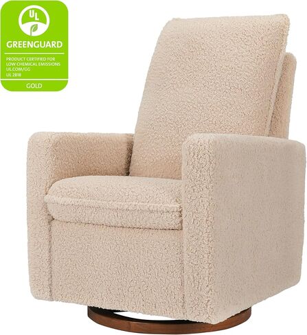 Babyletto Cali Pillowback Swivel Glide في Boucle، Greenguard Gold وCertiPUR-US in Saudi Arabia