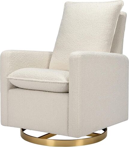 Babyletto Cali Pillowback Swivel Glide في Boucle، Greenguard Gold وCertiPUR-US in Saudi Arabia