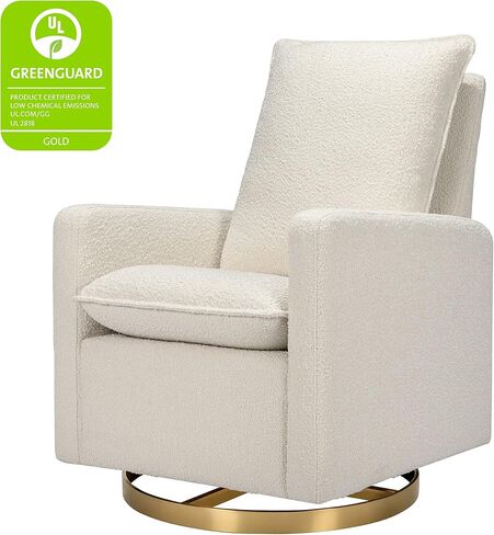 Babyletto Cali Pillowback Swivel Glide في Boucle، Greenguard Gold وCertiPUR-US in Saudi Arabia