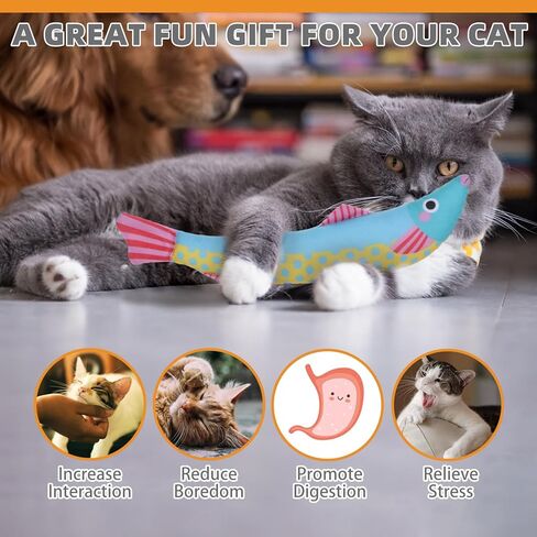 KOOLTAIL Cat Catnip Toys for Thanksgiving, 3 Pack Durable Soft Kicker Toy Filled with Natural Catnip, Interactive Bite Resistant Chew Teeth Cleaning Gift for Indoor Cats Kitten in Kuwait