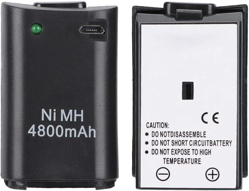 360 Battery Pack Rechargeable 360 Battery Pack Abs 2 in 1 4800Mah Rechargeable Gamepad Ni Mh Battery for 360 Controller Console in Saudi Arabia