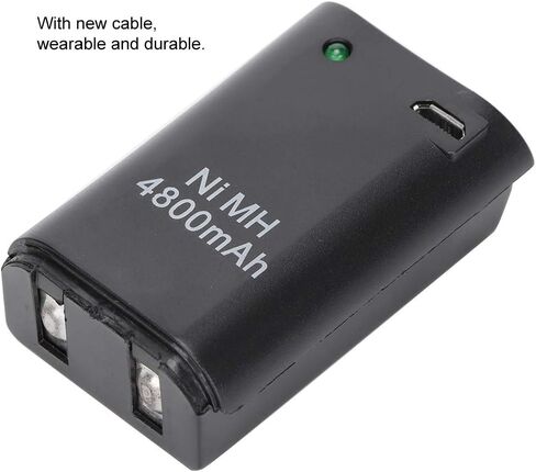 360 Battery Pack Rechargeable 360 Battery Pack Abs 2 in 1 4800Mah Rechargeable Gamepad Ni Mh Battery for 360 Controller Console in Saudi Arabia