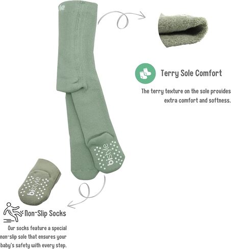 bistyle Baby Girls Tights Thick Leggings Soft | Warm Organic Cotton Stockings Non Slip Pantyhose | Newborn Infant Toddler in Saudi Arabia