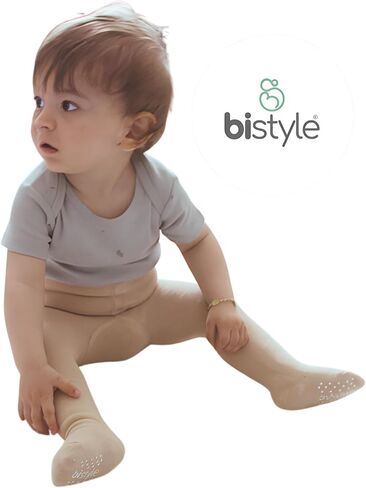 bistyle Baby Girls Tights Thick Leggings Soft | Warm Organic Cotton Stockings Non Slip Pantyhose | Newborn Infant Toddler in Saudi Arabia