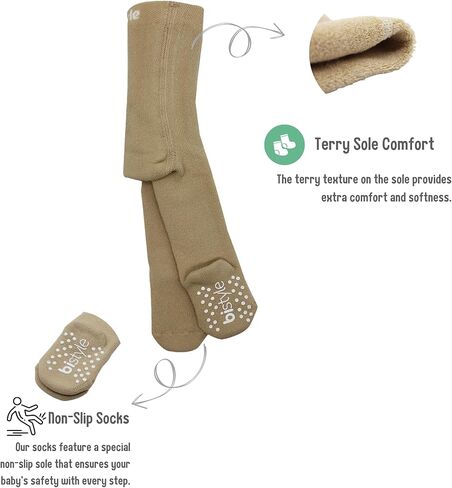bistyle Baby Girls Tights Thick Leggings Soft | Warm Organic Cotton Stockings Non Slip Pantyhose | Newborn Infant Toddler in Kuwait