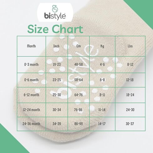 bistyle Baby Girls Tights Thick Leggings Soft | Warm Organic Cotton Stockings Non Slip Pantyhose | Newborn Infant Toddler in Kuwait